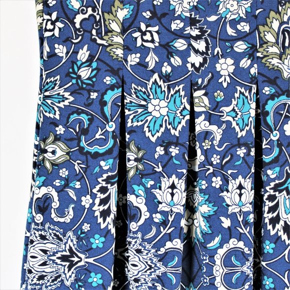 Max Studio | Blue & White BOHO Print Summer Dress - Picture 4 of 7